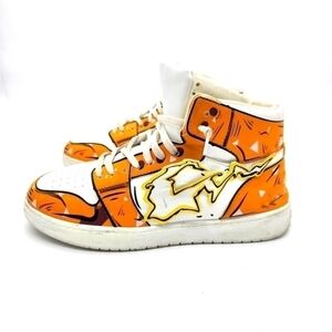 Zenitsu Lightning Sneakers Custom Demon Slayer Anime Fashion Shoes Size 9